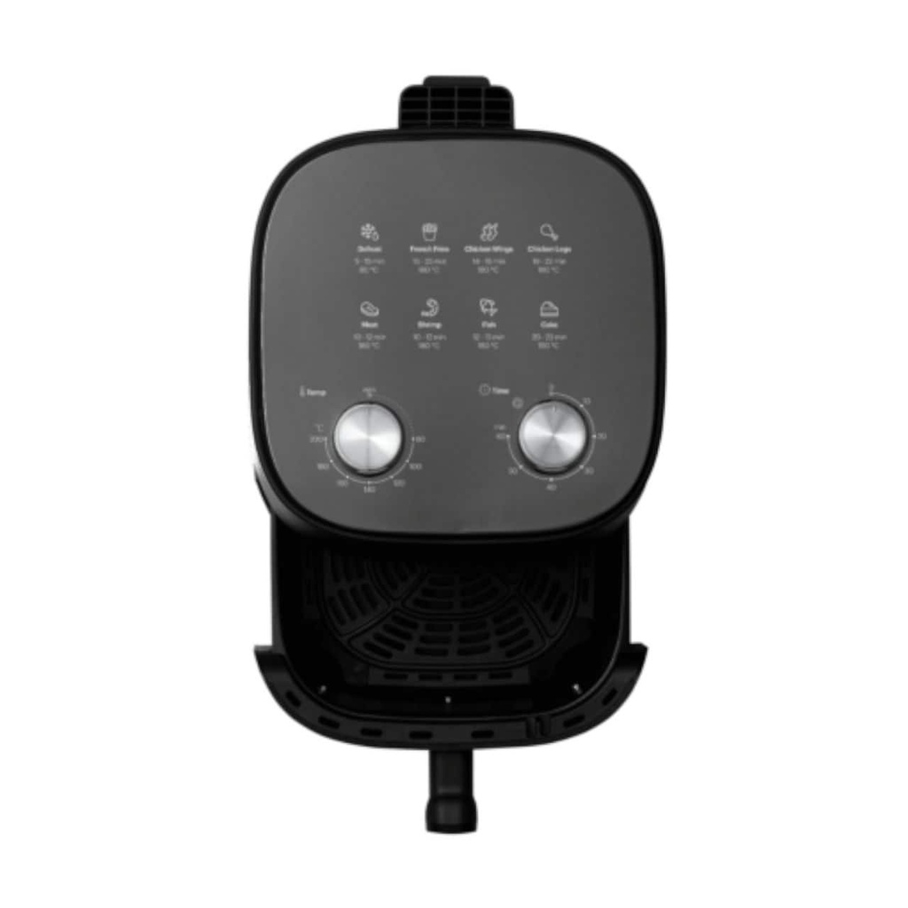  Defy 4.7L Manual Air fryer Black with Silver Accents | DAF2347MB