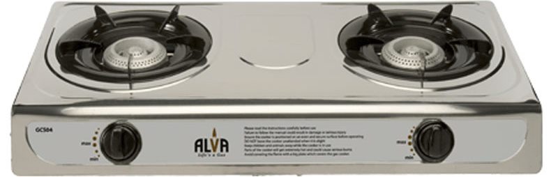 ALVA GAS STOVE 2 PLATE STAINLESS STEEL | GCS04