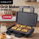 Sokany Multifunctional Grill Maker- Non-Stick | CSY-SK-BBQ-227