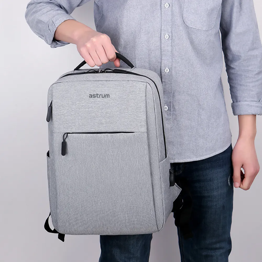 LB200 BACKPACK OXFORD 15″ USB GREY