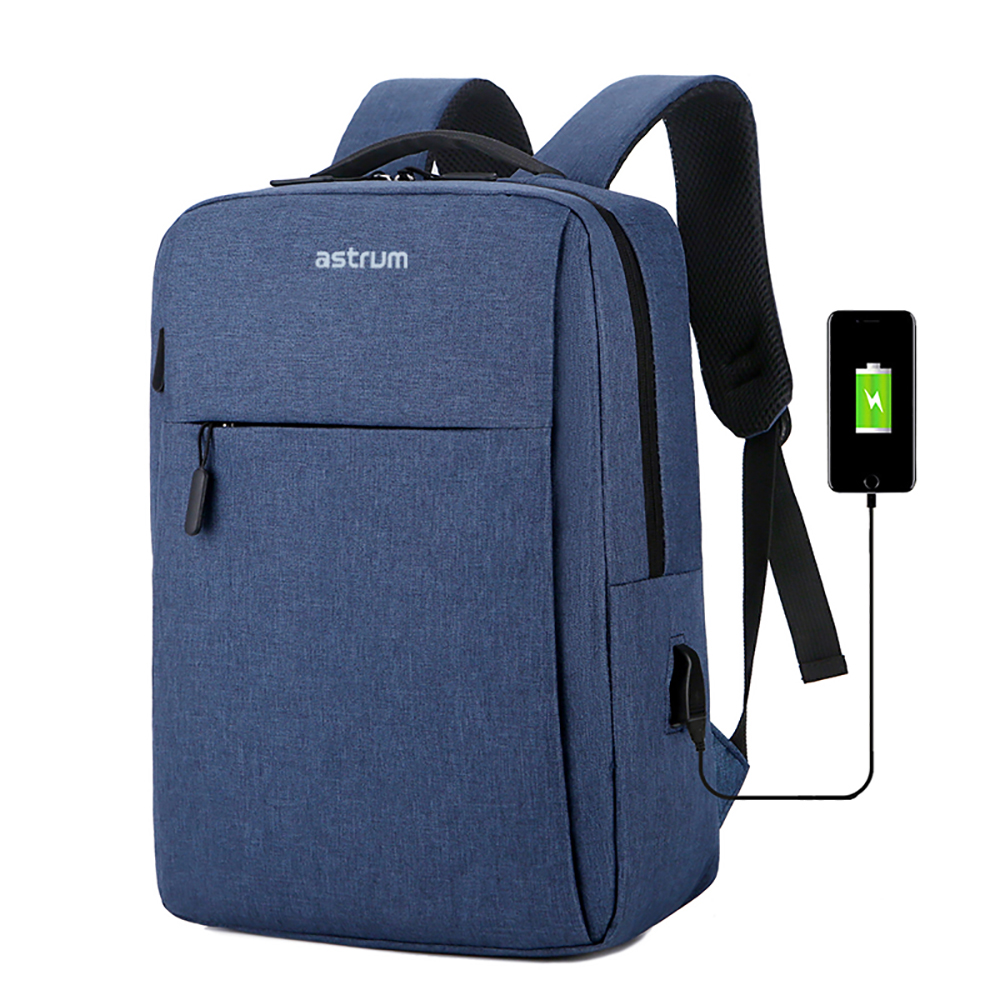 LB200 BACKPACK OXFORD 15″ USB BLUE