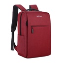 LB200 BACKPACK OXFORD 15″ USB RED