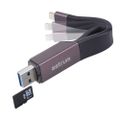 Astrum AA230 2 in 1 8pin to USB 3.0 Charge & Sync Adapter + Card Reader