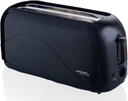 Mellerware 4 Slice Plastic Black Toaster 1300W Hot Slice | 24441