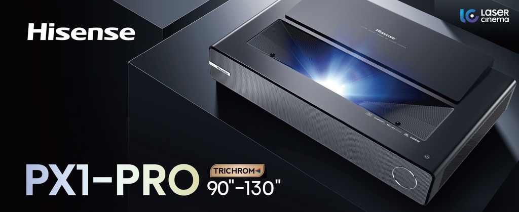 Hisense 90”-130” Trichroma 4K Laser Cinema | PX1-PRO