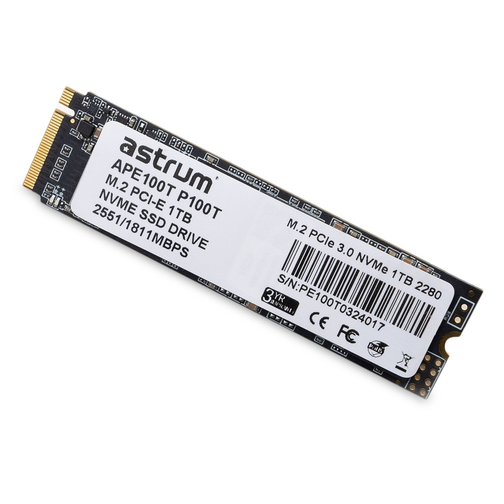 P100T 1TB PCIE-3.0 M.2 NVME SMI SSD