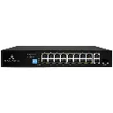 Scoop 16 Port Fast Ethernet AI PoE 150W 2 Gigabit 1SFP Switch