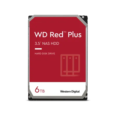 WD Red Plus NAS 6TB 3.5" SATA Internal NAS HDD WD60EFPX