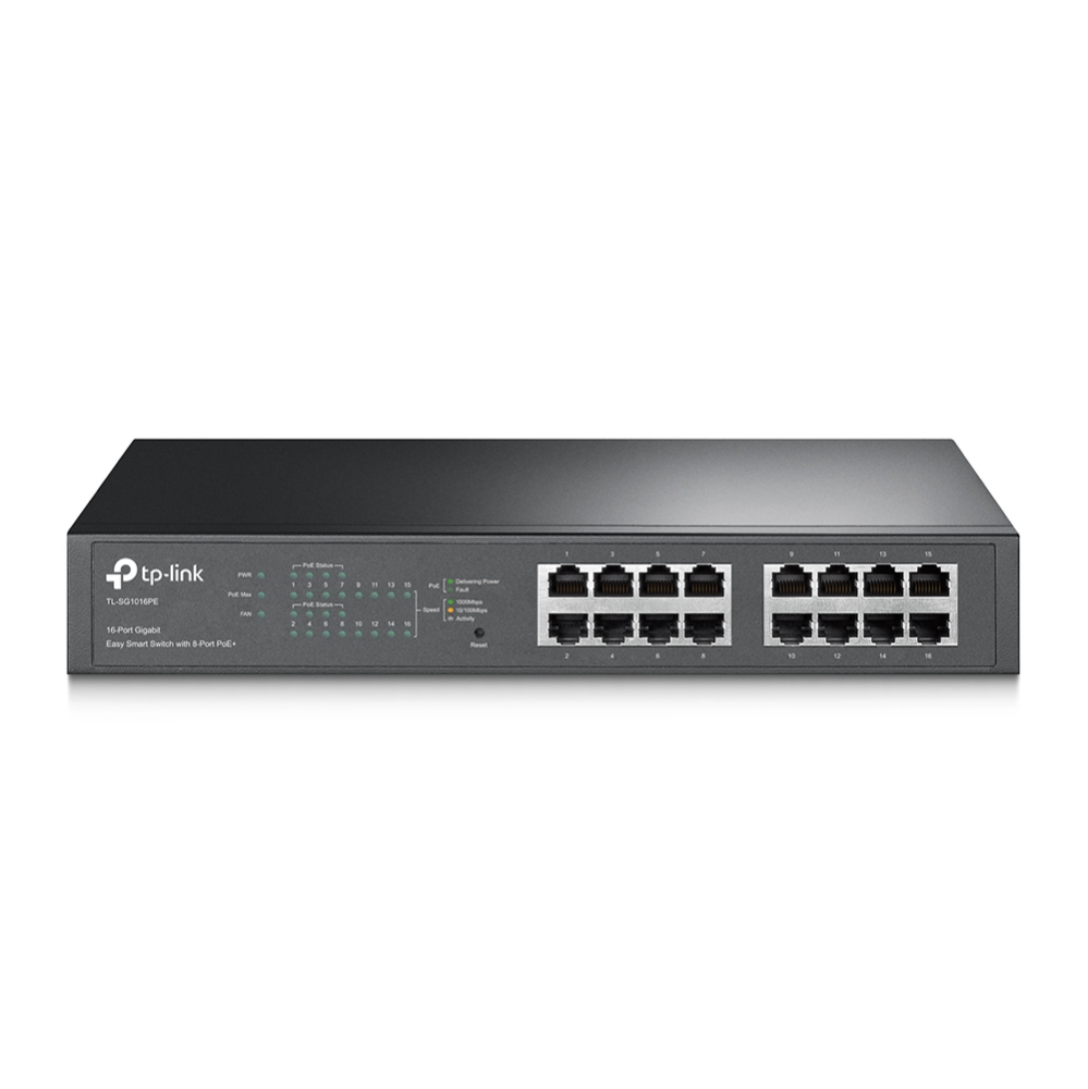 TP-Link 16-Port Gigabit Easy Smart Switch with 8-Port PoE+TL-SG1016PE