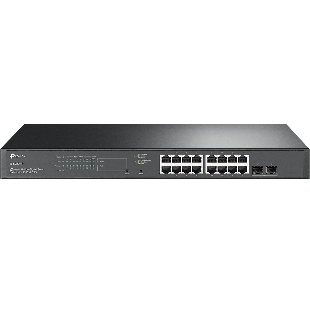 TP-Link 16 Port Gigabit Smart Managed POE Switch SG2218P