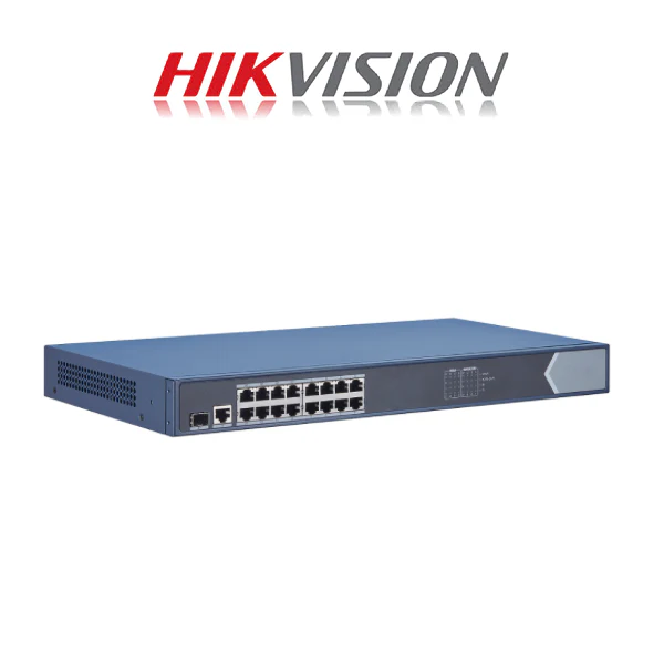 Hikvision 16 Port Gigabit Smart Managed POE Switch DS-3E1518P-EI 