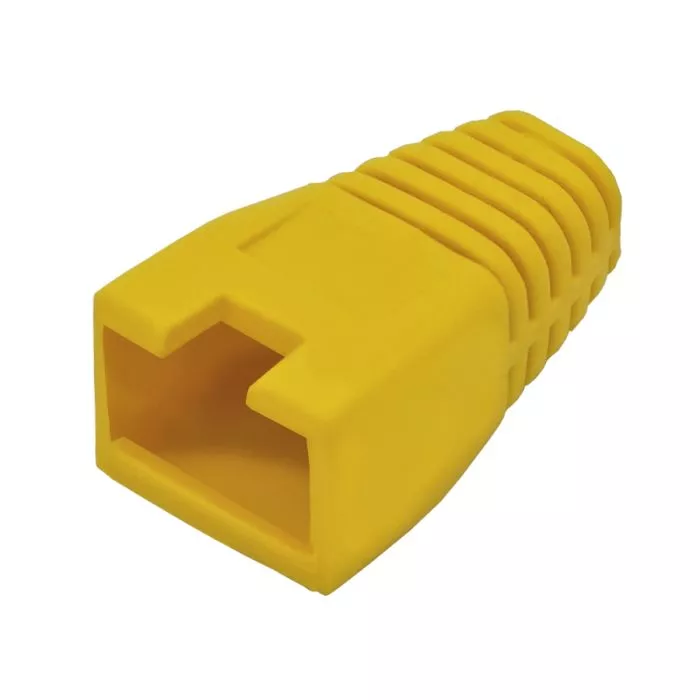 Linkbasic Yellow Boots RJ45