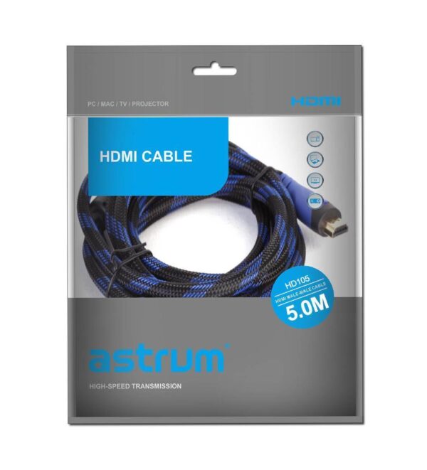 HD105 4K Ultra HD V2.0 Male to Male HDMI 5.0m Cable