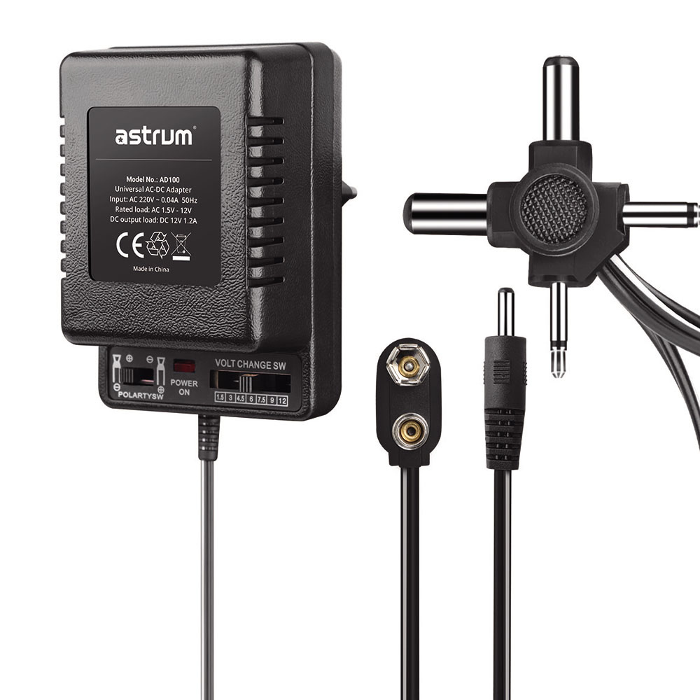 Astrum AD100 Universal AC-DC Adapter 3V-12V