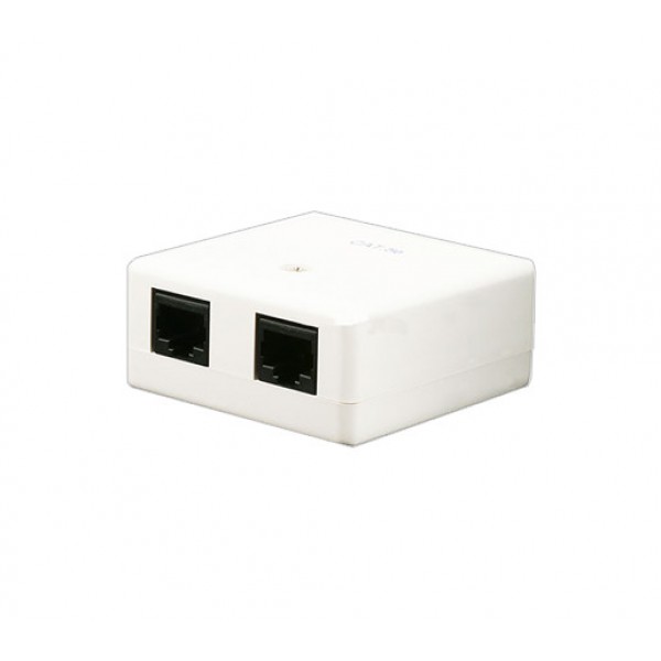 CAT5e Double Port Surface Mount Box