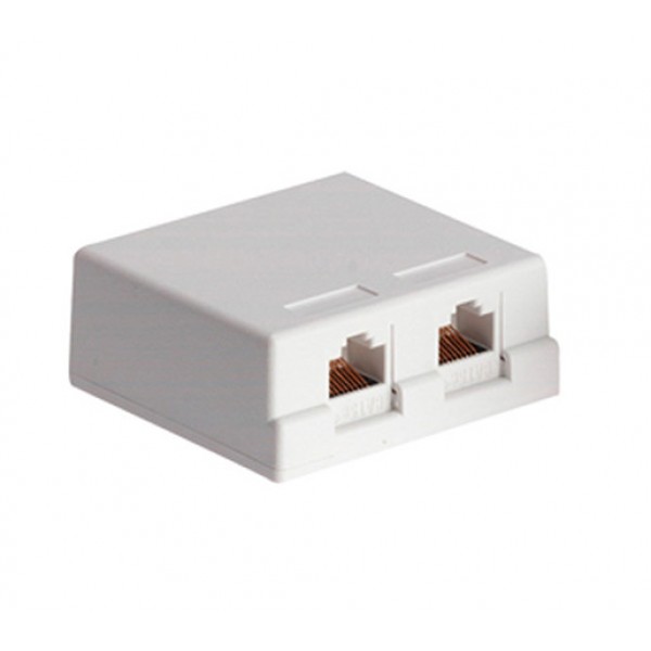 CAT6 Double Port Surface Mount Box