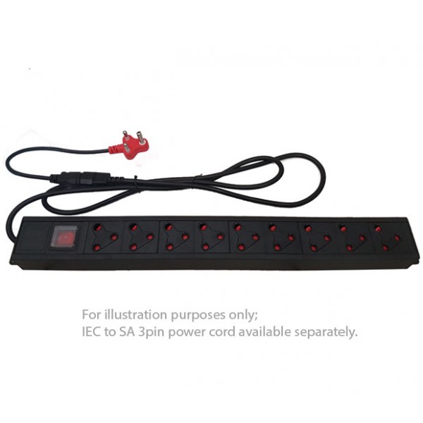 UltraLAN 9-socket (3pin SA) PDU with IEC Power Cord