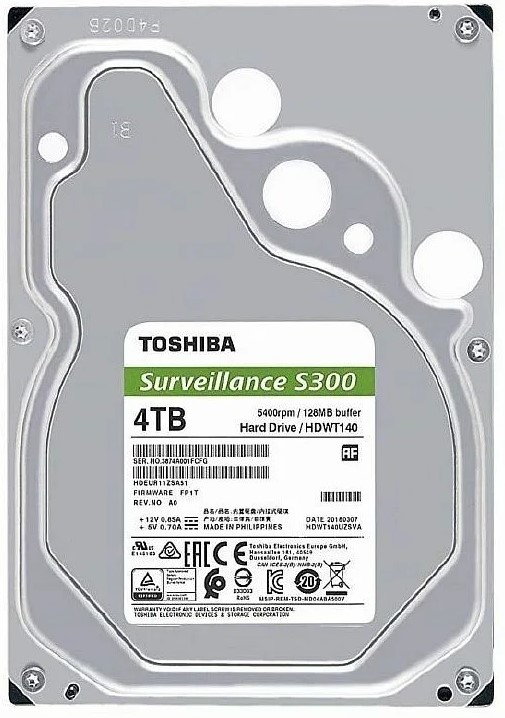 Toshiba S300 4TB Surveillance Hard Drive HDKPB08Z0A01S