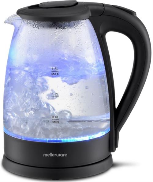 Mellerware Kettle 360 Degree Cordless Kettle Glass Black | 22300BK