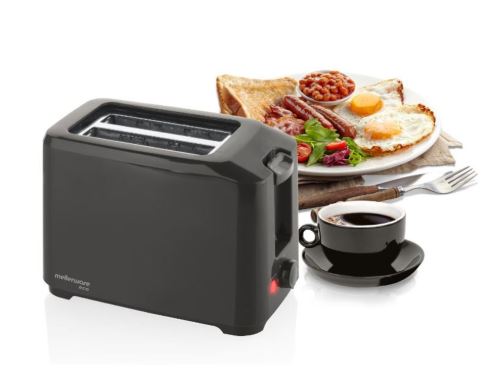 MELLERWARE TOASTER 2 SLICE 700W BLACK | 24821A