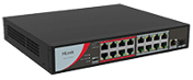 POE022 16 Port Fast Ethernet Unmanaged POE Switch