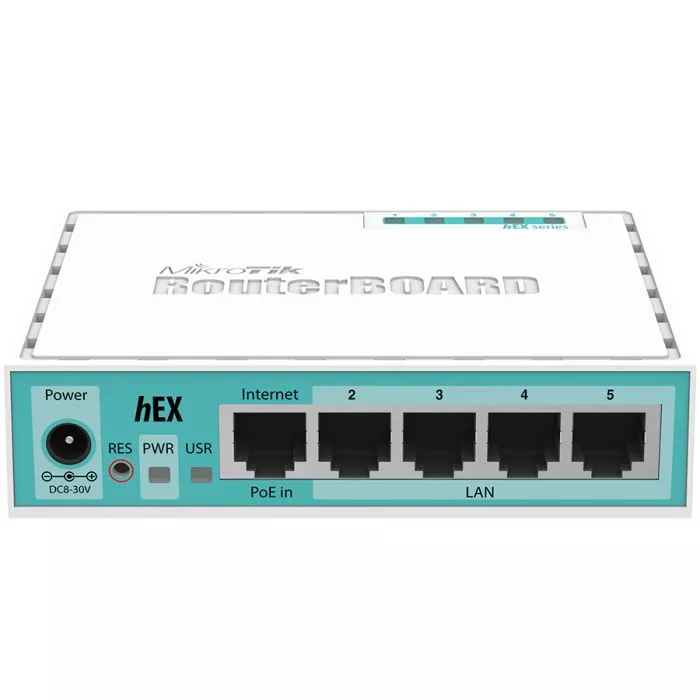 MikroTik hEX Lite 5 Port Ethernet Desktop Router | RB750r2