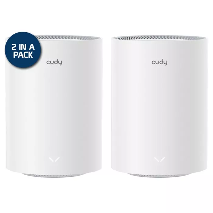 Cudy Dual Band WiFi 6 1800Mbps Gigabit Mesh 2 Pack | M1800 (2-Pack)