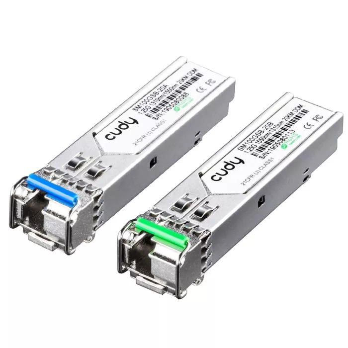 Cudy Single Mode 1.25G LC Bi-Directional SFP 20km | SM100GSB-20AB