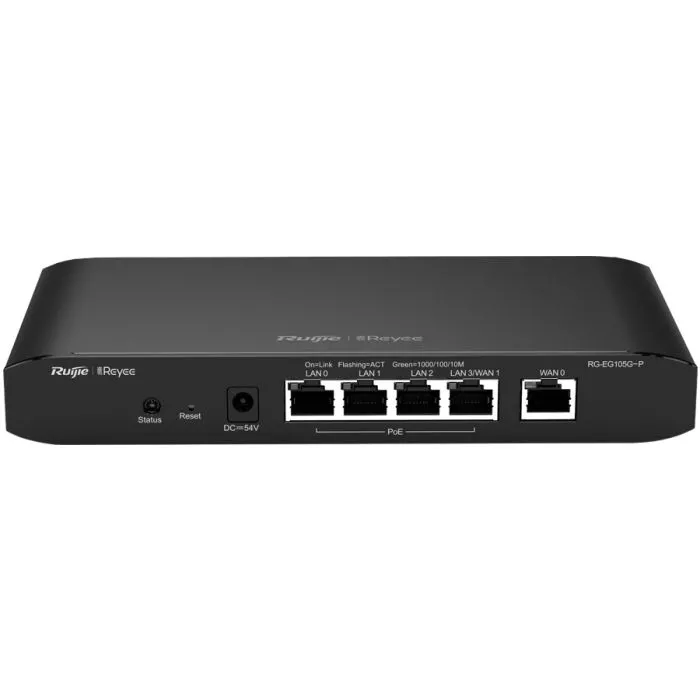 Reyee 5 Port Gigabit 2 WAN 4 PoE 54W Cloud Router | RG-EG105G-P