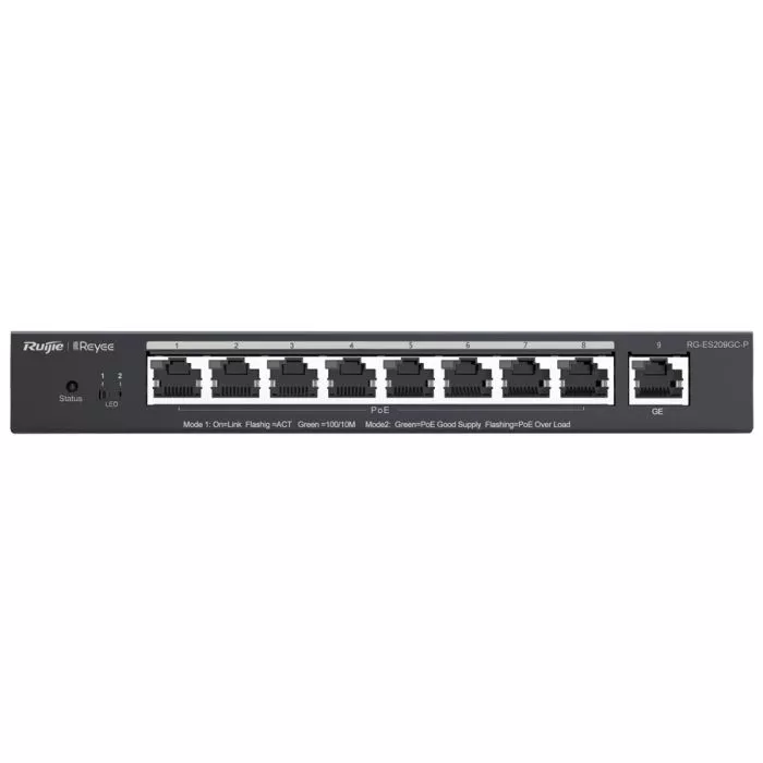 Reyee 9 Port Gigabit with 8 PoE 120W Smart Managed Switch | RG-ES209GC-P