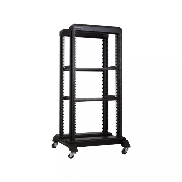 Linkbasic 22U 600 Deep Open Rack & 2 Shelves