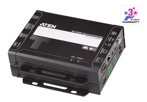 Aten 4K HDMI Optical Extender (4K@300m (K1, MM) / 10km (K2, SM)) 