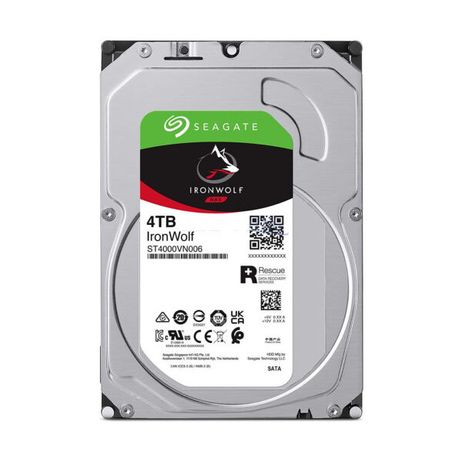 Seagate Ironwolf NAS 4TB 3.5" SATA Internal HDD ST4000VN006 