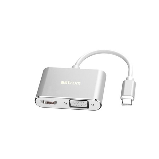 [A38066-S] DA660 USB-C to VGA + 4K HDMI Adapter