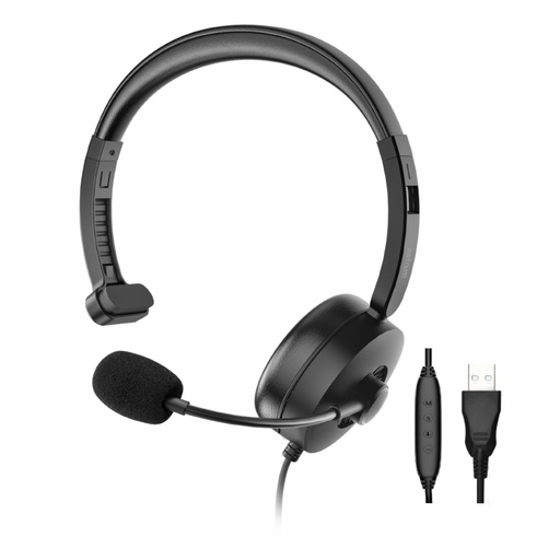 HU620 Single-Sided Headset USB with Flexible Microphone