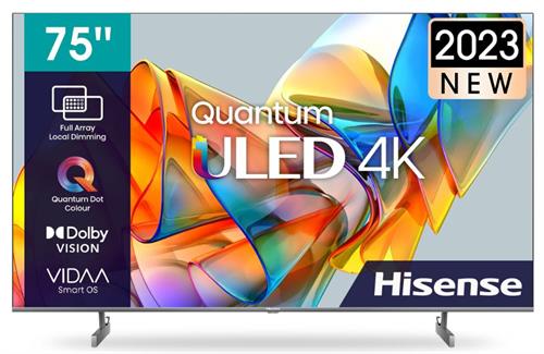 Hisense 75 Inch Class U6K Series Quantum ULED 4K UHD Smart TV | 75U6K