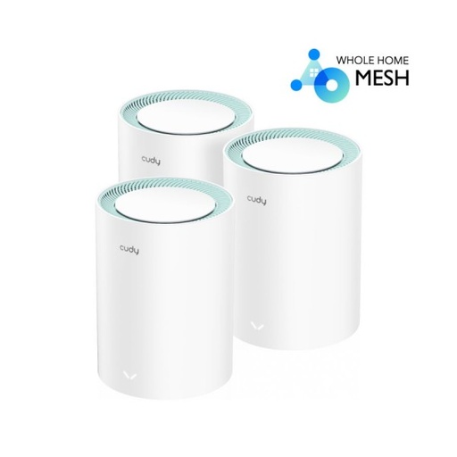 Cudy M1300 - WiFi5 AC1200 Gigabit Dual Band Mesh (3-Pack)