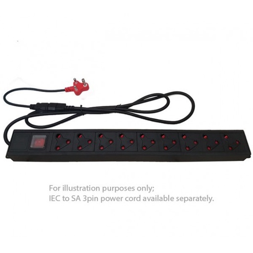 UltraLAN 9-socket (3pin SA) PDU with IEC Power Cord