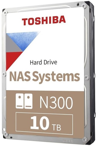 Toshiba 10TB N300 NAS 3.5-inch SATA Hard Drive HDWG71AEZSTU
