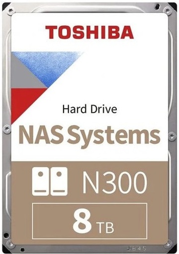 Toshiba 8TB N300 NAS 3.5 inch SATA Hard Drive HDWG780EZSTAU
