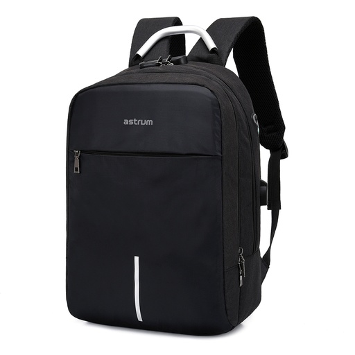 LB220 BACKPACK OXFORD 300D 15″ BLACK/BLACK