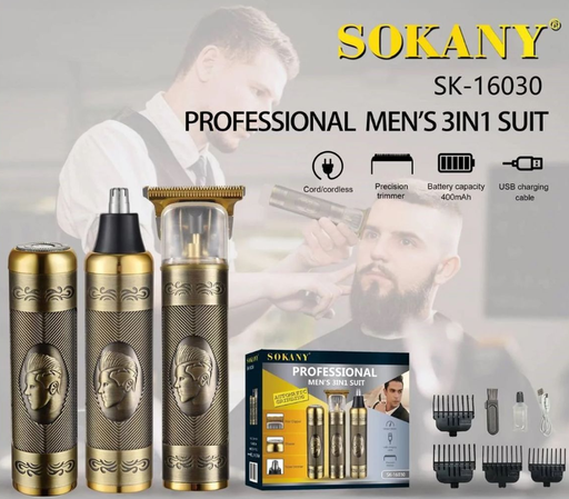Sokany Professional 3In1 Suit T Blade Shaver Gold | CSY-SK16030