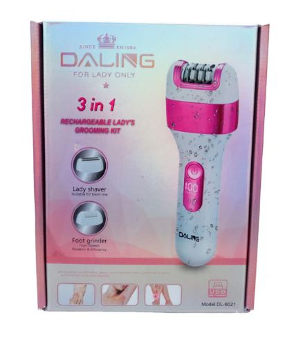 Daling 3- in-1 Rechargeable Ladies Grooming Kit | CSY-DL6037