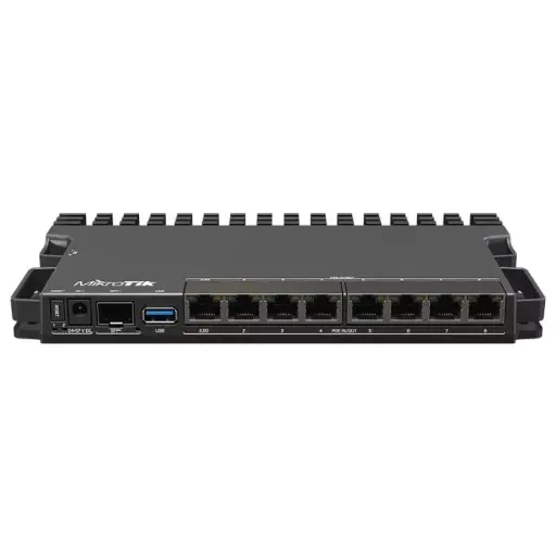 MikroTik 7 Gigabit 1x 2.5Gbps 1SFP+ 4 Core PoE Router | RB5009UPr+S+IN