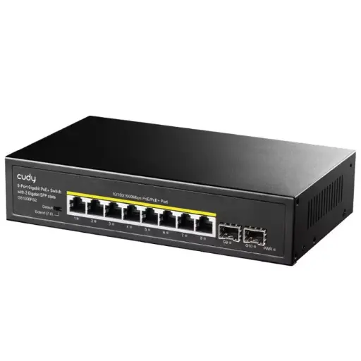 Cudy 8 Port Gigabit PoE 114W 2SFP Switch | GS1008PS2