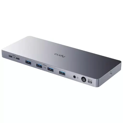 Cudy Dual 4K 10Gbps USB-A & USB-C Gigabit Ethernet Docking Station | CS700