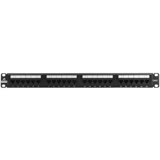 Linkbasic 24 Port Cat6 Rack Mount Patch Panel