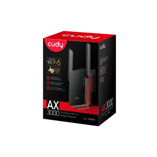 Cudy Dual Band WiFi 6 3000Mbps Gigabit Range Extender | RE3000